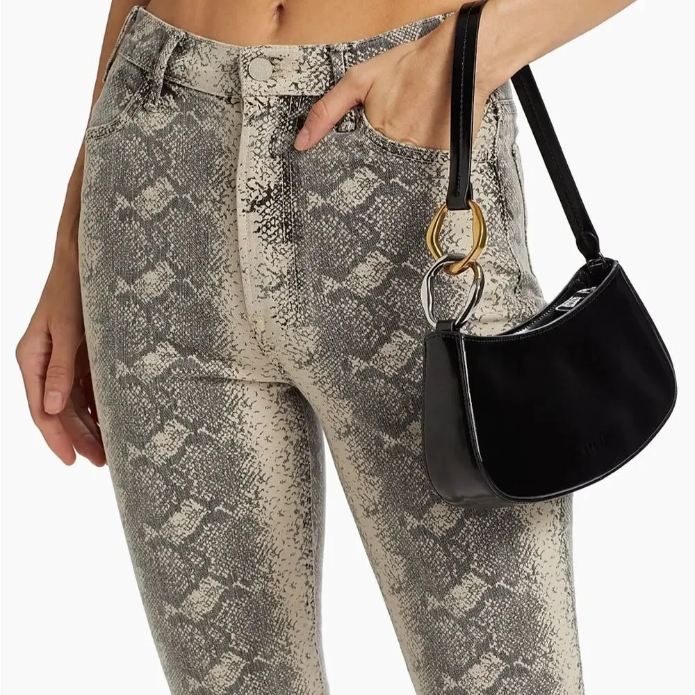 NWT Mother The Hustler Flood Snake Jeans $258